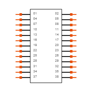 HTSW-113-08-G-T-RA Symbol