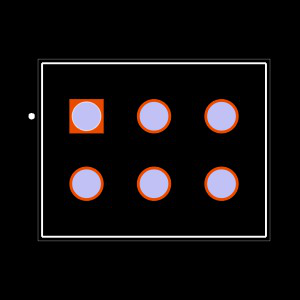 IPBT-103-H6-T-D-K Footprint