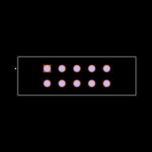 IPBT-105-H3-T-D-GP Footprint