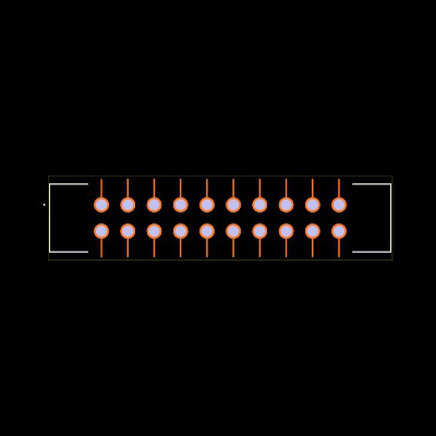 IPBT-110-H4-T-D-GP Footprint