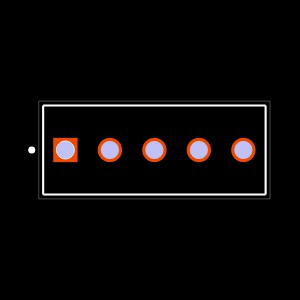 LCW-105-08-G-M-300 Footprint
