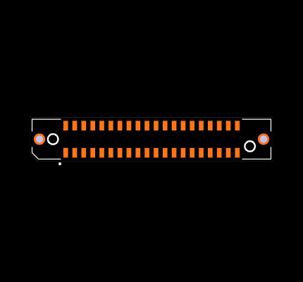 MECF-20-01-L-DV-NP-WT Footprint