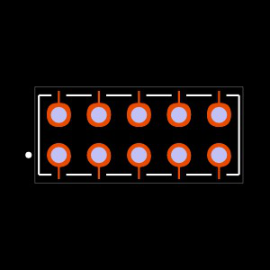 MTLW-105-23-T-D-256 Footprint