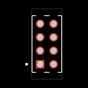 MTMM-102-04-F-Q-132 Footprint