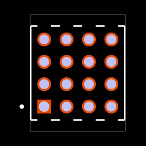 MTMM-104-07-G-Q-070 Footprint