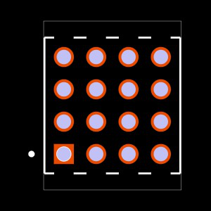 MTMM-104-08-F-Q-300 Footprint