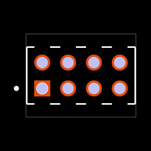 MTMM-104-14-F-D-600 Footprint
