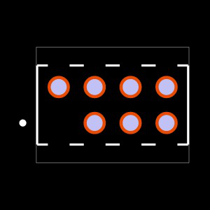 MTMM-104-15-S-D-650-001 Footprint