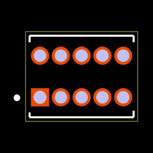 MTMS-105-25-S-D-105 Footprint