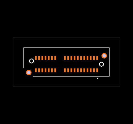 PCIE-LP-01-01-L-DV-A-WT-K-TR Footprint