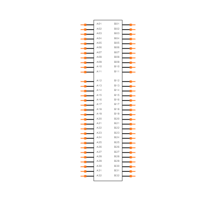 PCIE-LP-04-01-F-DV-A-K-TR Symbol