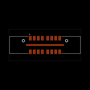 QFS-016-04.25-L-D-DP-A-GP Footprint