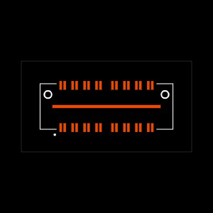 QMS-016-09.75-SL-D-DP-A-K Footprint