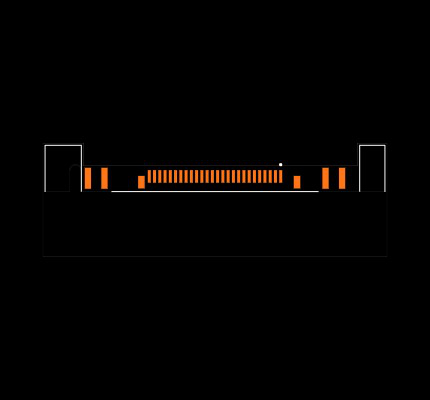 QMS-026-01-H-D-EM2-PC4 Footprint