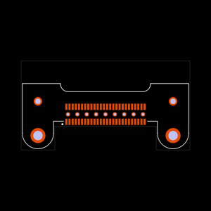 QMS-026-02-H-D-RA-MG Footprint