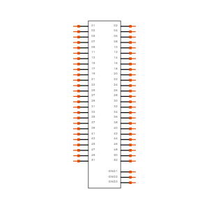 QRF8-052-07.0-S-D-A-GP-K-TR Symbol