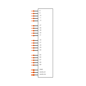 QSFPC-DD-1-1-S-F Symbol