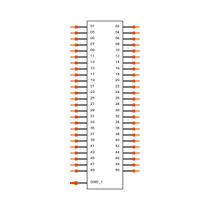 QSS-075-01-L-D-RA-WT-MTI Symbol