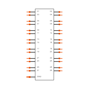 QTE-014-05-F-D-DP Symbol