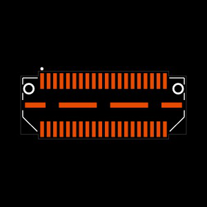 QTE-020-05-F-D-LC Footprint