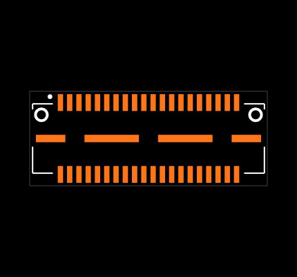 QTE-020-08-H-D-A Footprint
