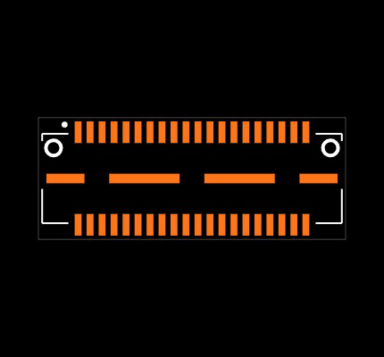 QTE-020-08-L-D-A Footprint
