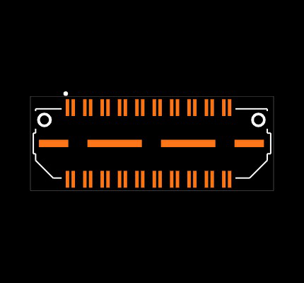 QTH-020-01-L-D-DP-A-FL-K-TR Footprint
