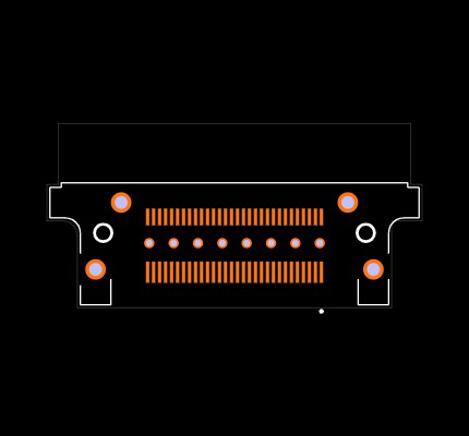 QTH-030-01-L-D-RA-PGP-K Footprint