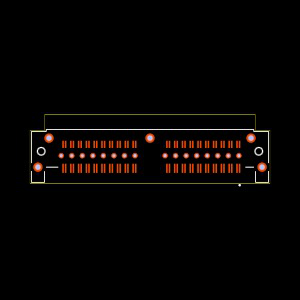 QTH-040-01-L-D-DP-RA Footprint