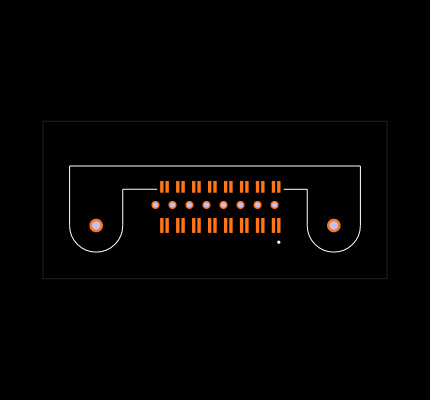 QTS-016-01-H-D-DP-RA-LS2 Footprint
