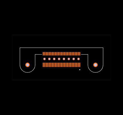 QTS-025-01-H-D-RA-LS2 Footprint