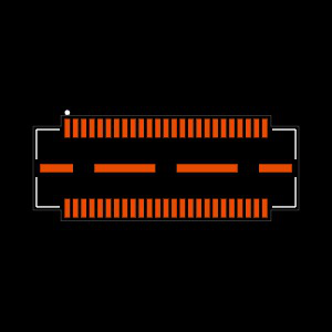 QTS-025-03-H-D Footprint