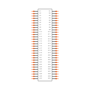 SEAM-30-02.0-S-04-1-A-K-TR Symbol
