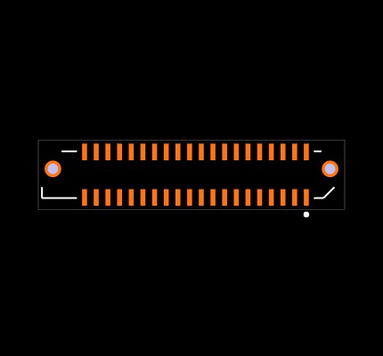 SEM-120-02-03.0-H-D-WT Footprint