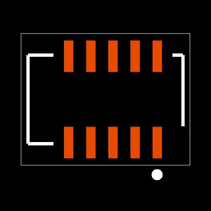 SEMS-105-02-03.0-G-D-K-TR Footprint