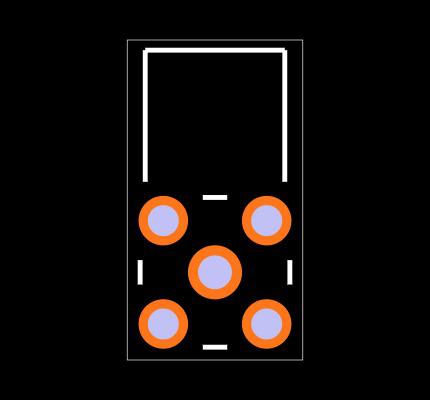 SMPM-PF-P-HF-RA-TH-1 Footprint