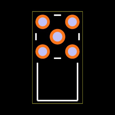SMPM-PS-P-HF-RA-TH-1 Footprint