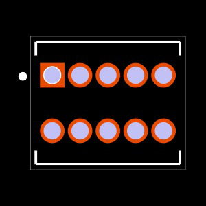 SMS-105-02-G-D Footprint