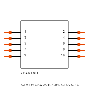 SQW-105-01-FM-D-VS-LC-P Symbol