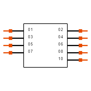 SQW-105-01-L-D-VS-009 Symbol