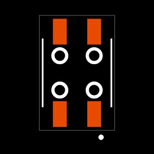 SSM-102-L-DV-BE Footprint