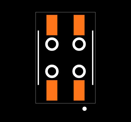 SSM-102-L-DV-BE-M-TR Footprint