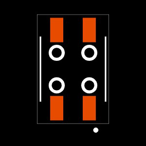 SSM-102-T-DV-BE-K-TR Footprint