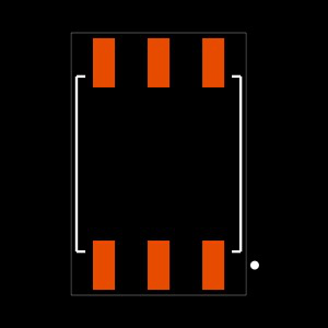 SSM-103-L-DH Footprint