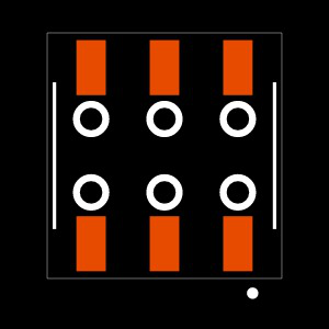 SSM-103-L-DV-BE-M-TR Footprint