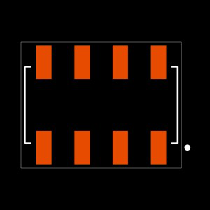 SSM-104-F-DV-K-TR Footprint