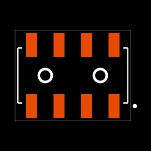 SSM-104-L-DV-LC Footprint