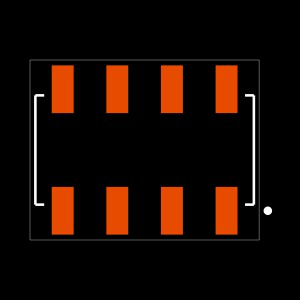 SSM-104-L-DV-P-TR Footprint