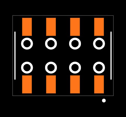 SSM-104-LM-DV-BE-K-TR Footprint