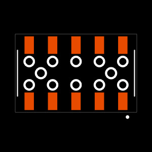 SSM-105-F-DV-BE-A Footprint